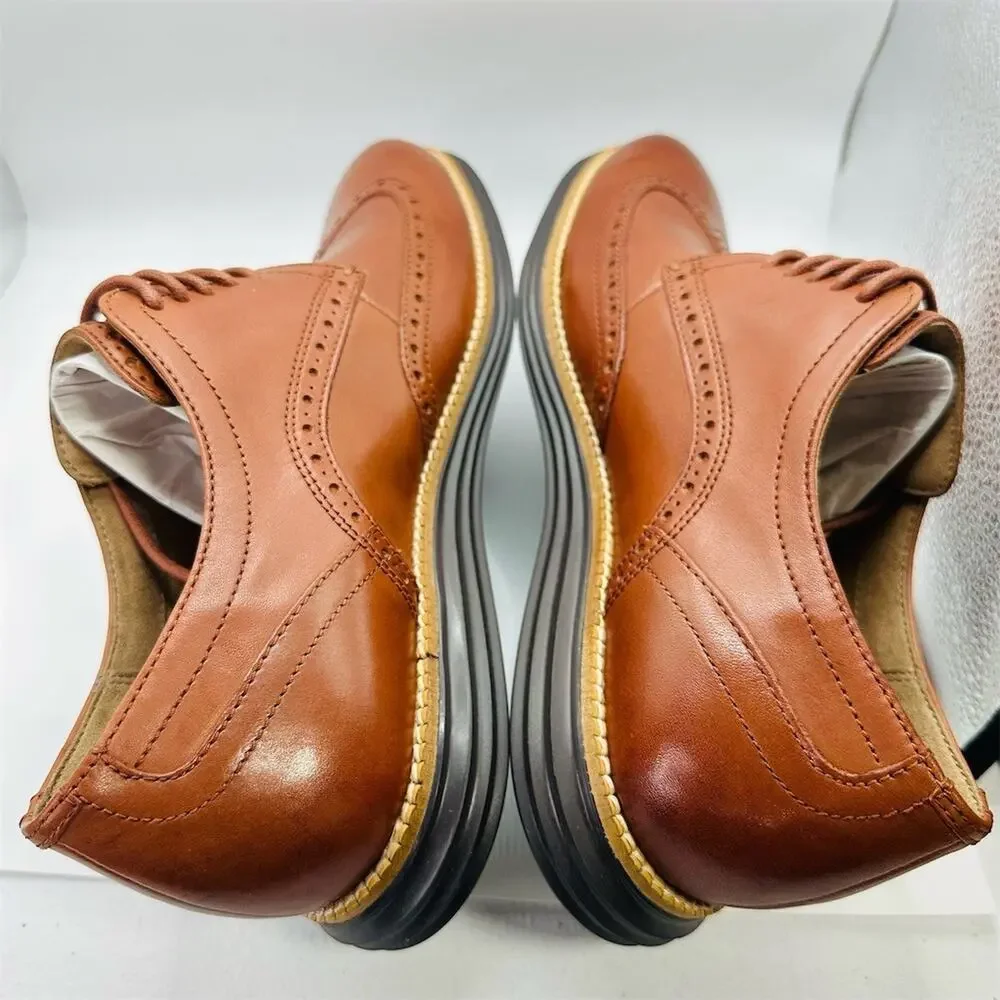 Cole Haan Original Grand Shortwing Oxford Brown Dress Shoes | Men’s Size 10M US